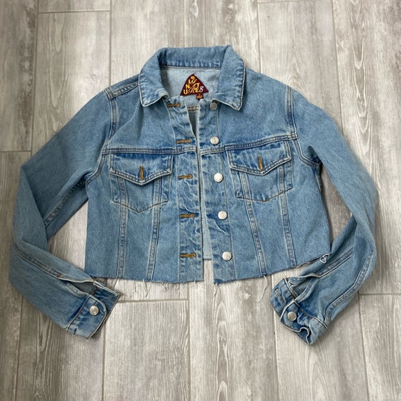 Signature 8 cropped jean jacket like new - Picture 1 of 10